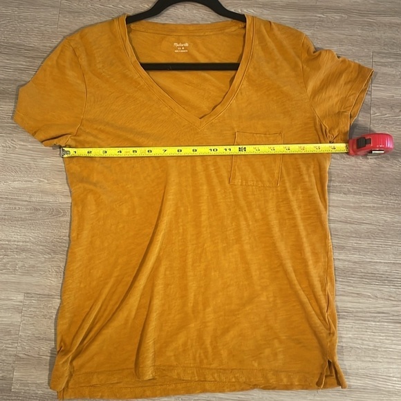 Madewell Women Shirt Medium Orange Whisper Cotton Contemporary Preppy Causal - Picture 12 of 15